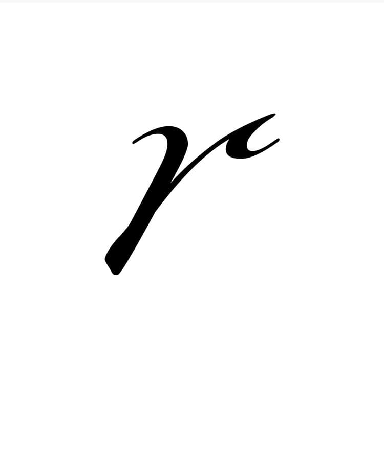 Printable Cursive Letter R Lowercase