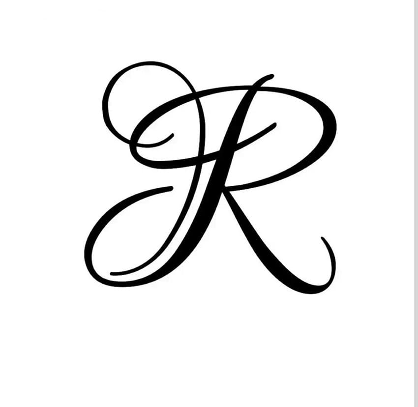 Printable Cursive Letter R Tattoo