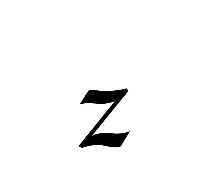 Printable Cursive Letter Z