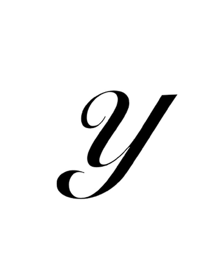 Printable Cursive Of Letter Y