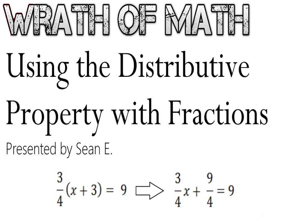 Printable Distributive Property With Fractions