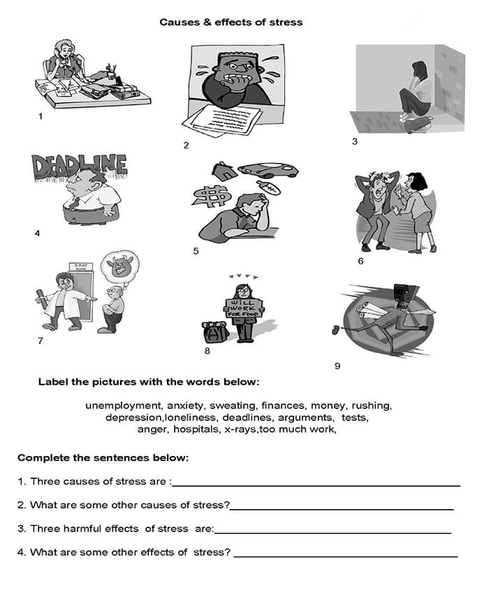 Printable English Cause And Effect Worksheets