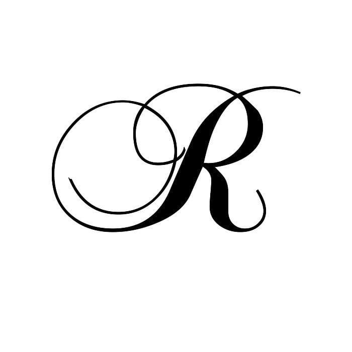 Printable Fancy Cursive Letter R
