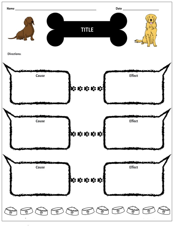 Printable Free Cause And Effect Worksheet
