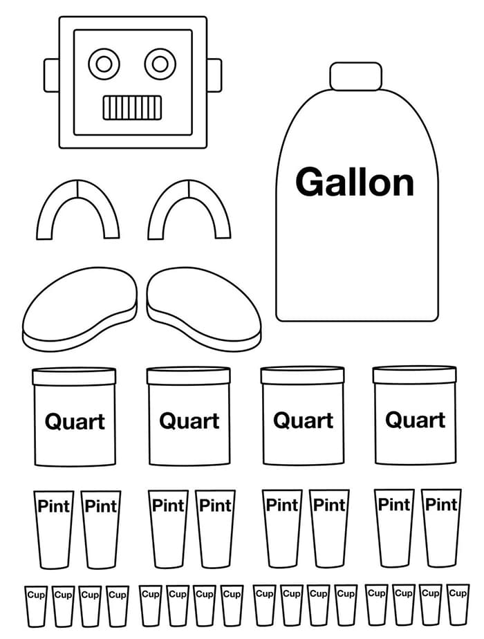 Printable Gallon Man Measurement