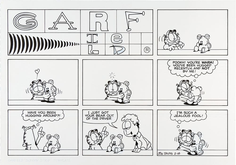 Printable Garfield Comic Strip Template