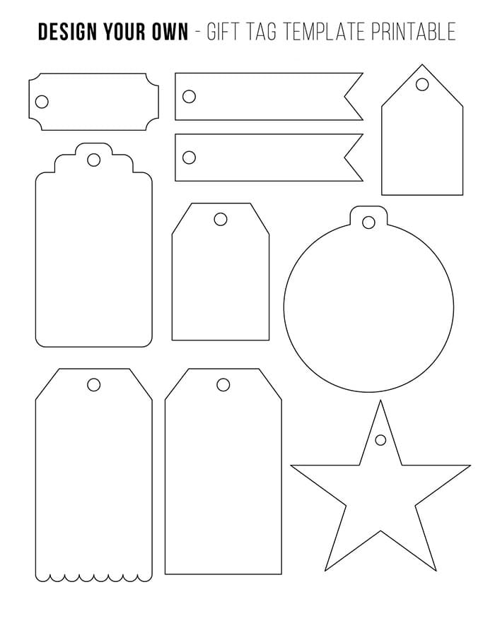 Printable Gift Tag Design Template