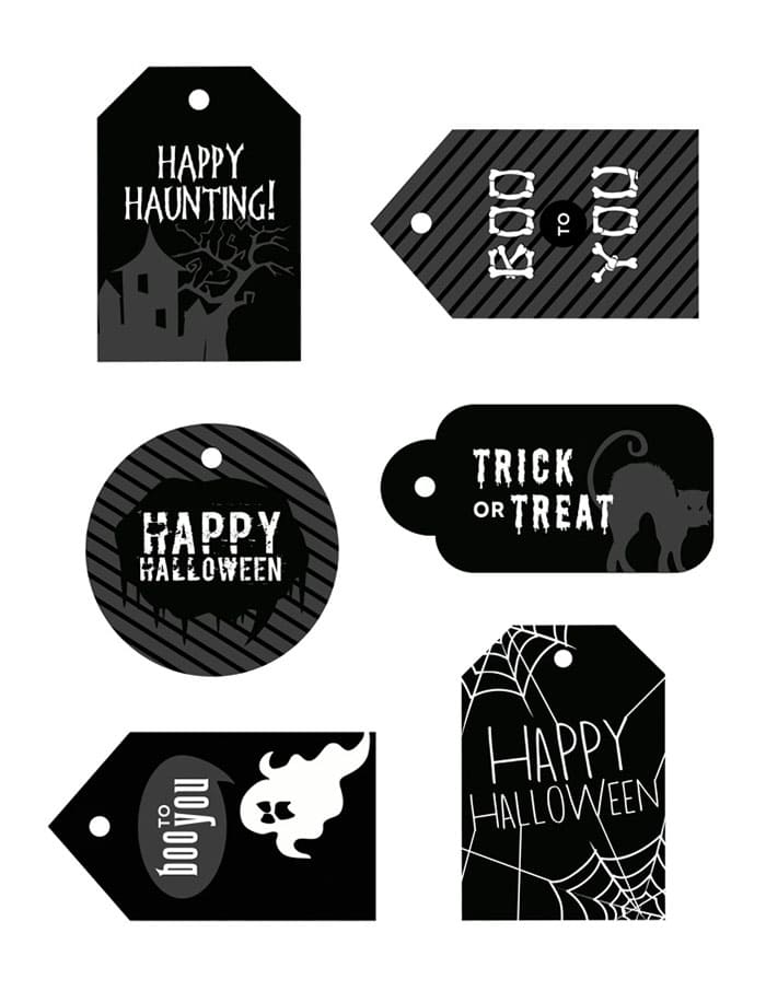 Printable Halloween Gift Tag Template