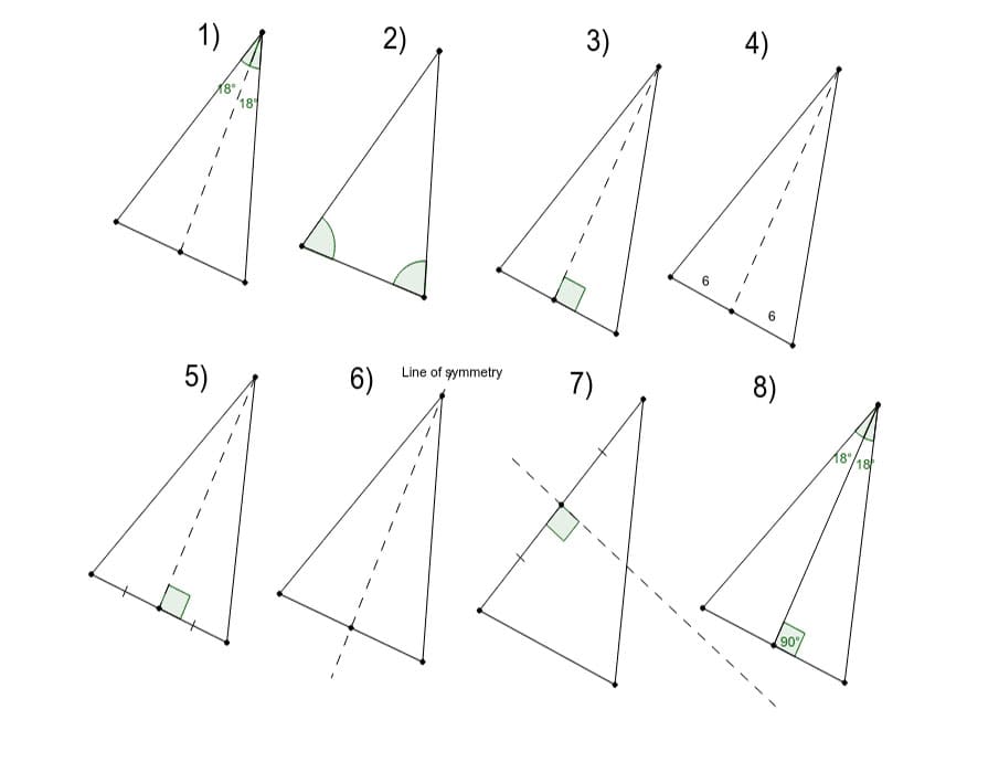 Printable Isosceles Triangle Examples