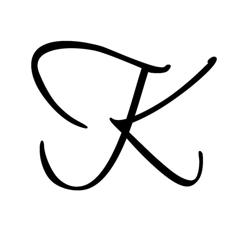 Printable K Cursive Letter