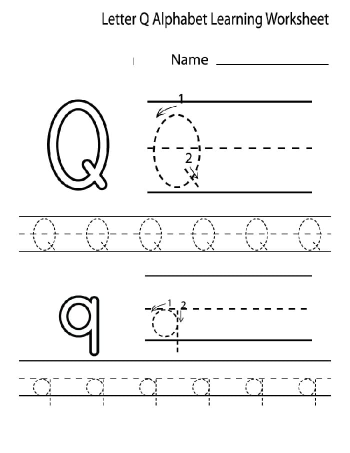 Printable Letter Q In Cursive Writing