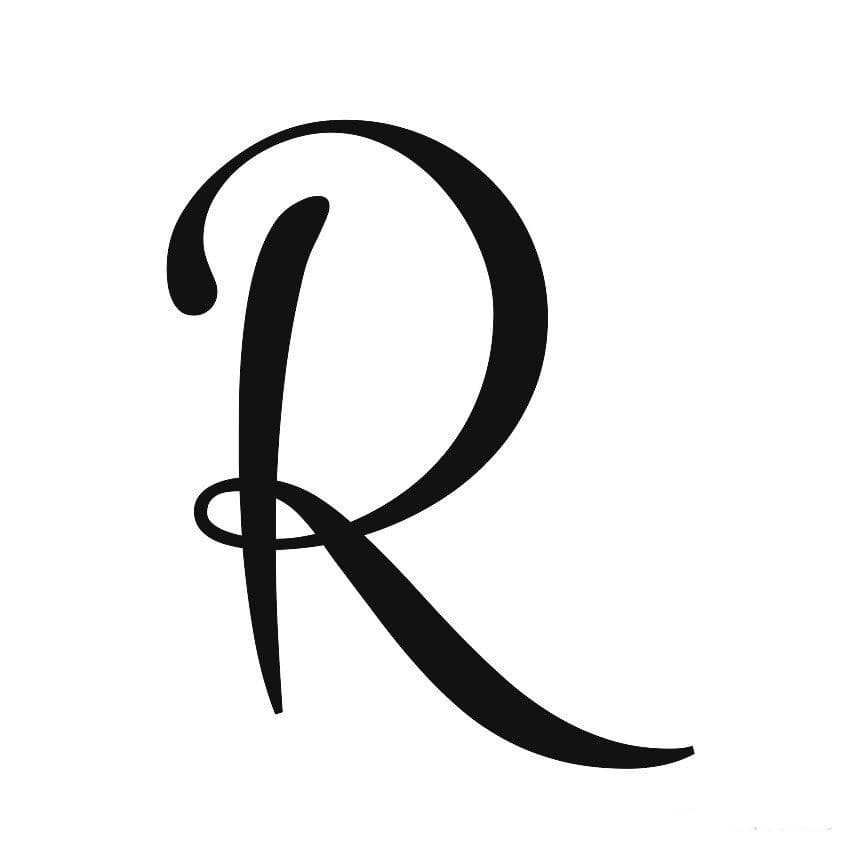 Printable Letter R In Cursive Font