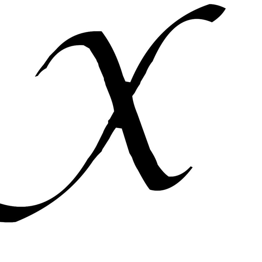 Printable Letter X In Cursive