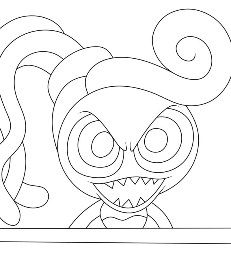 Printable Mommy Long Legs coloring page