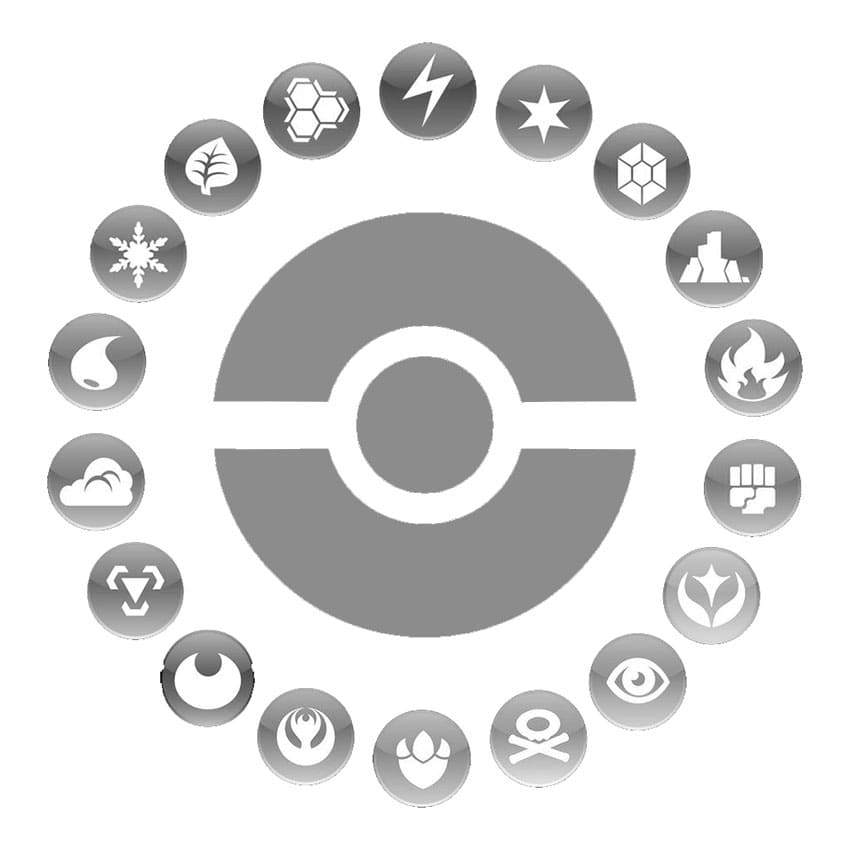 Printable Pokemon Type Chart Wheel