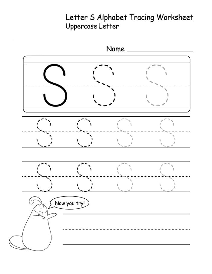 Printable S Letter In Cursive Writing