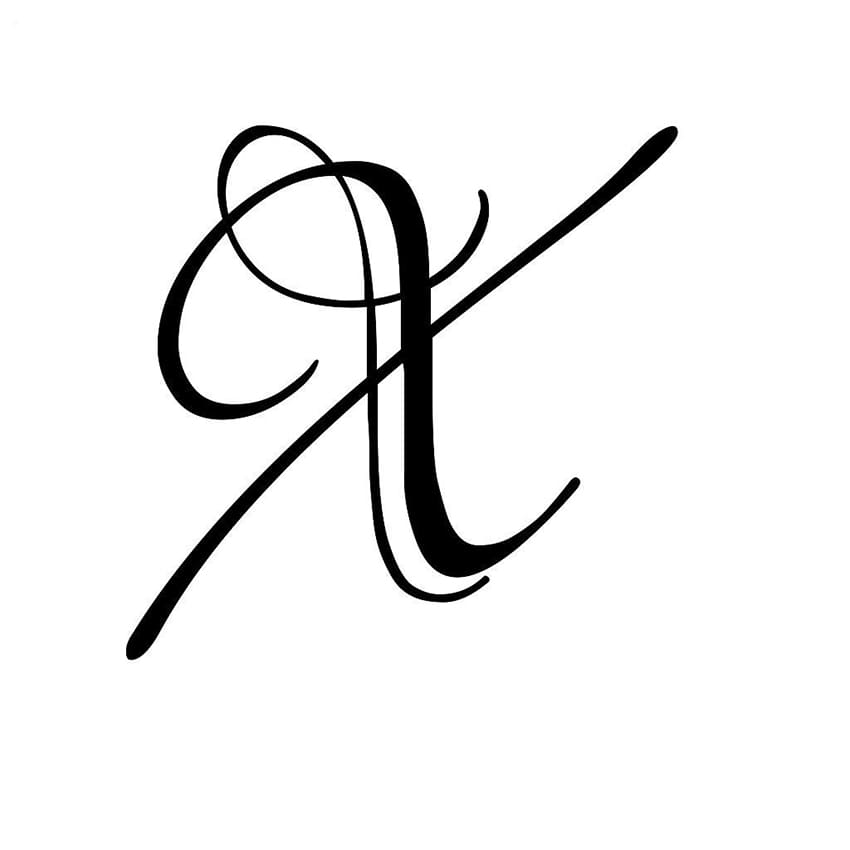 Printable The Letter X In Cursive