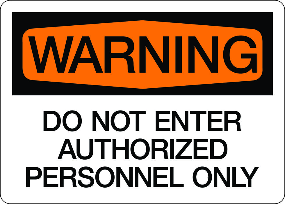 Printable Warning Do Not Enter Sign