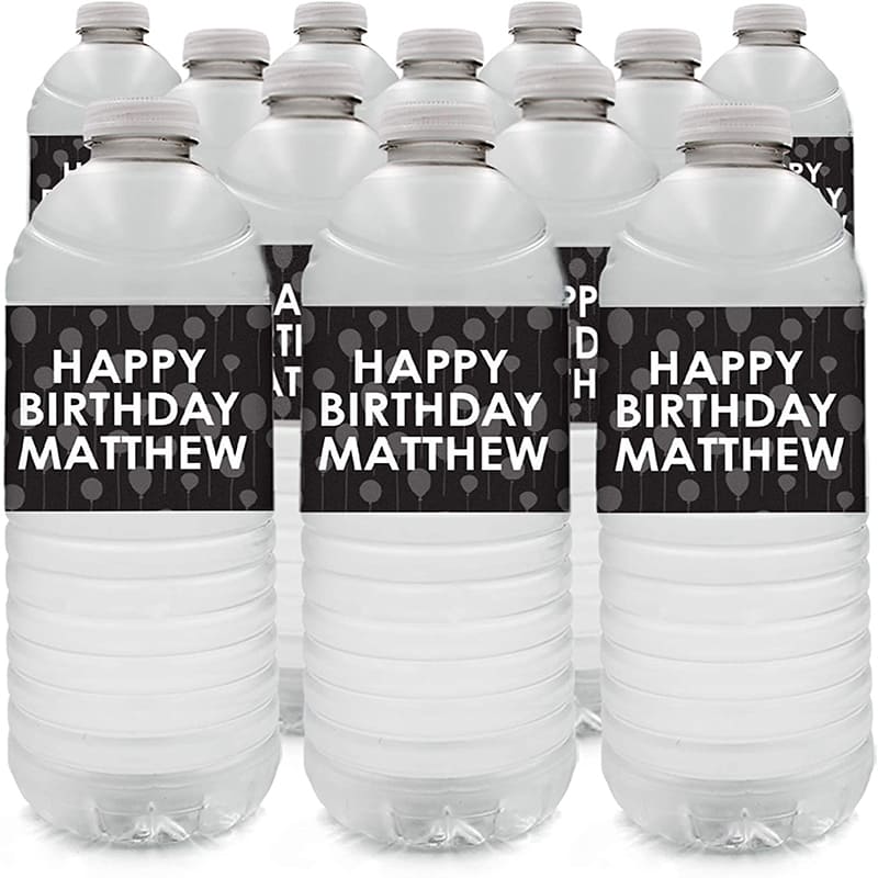 Printable Water Bottle Stickers For Birthday