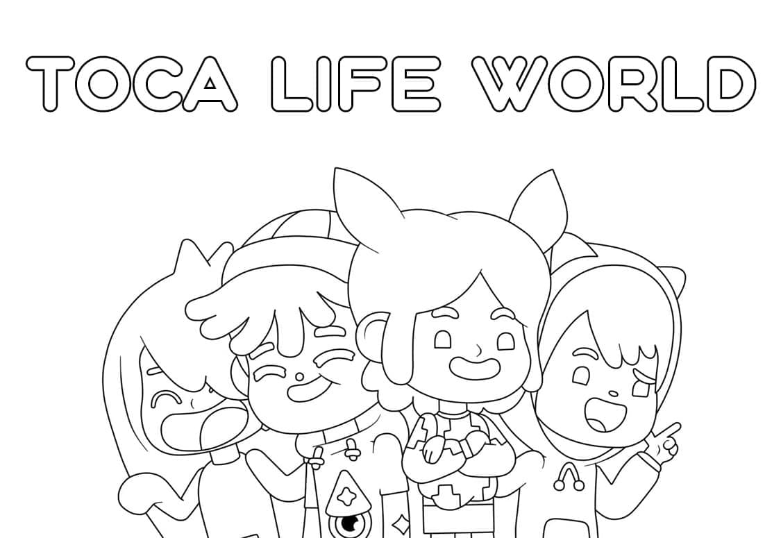 Toca Boca Life coloring page