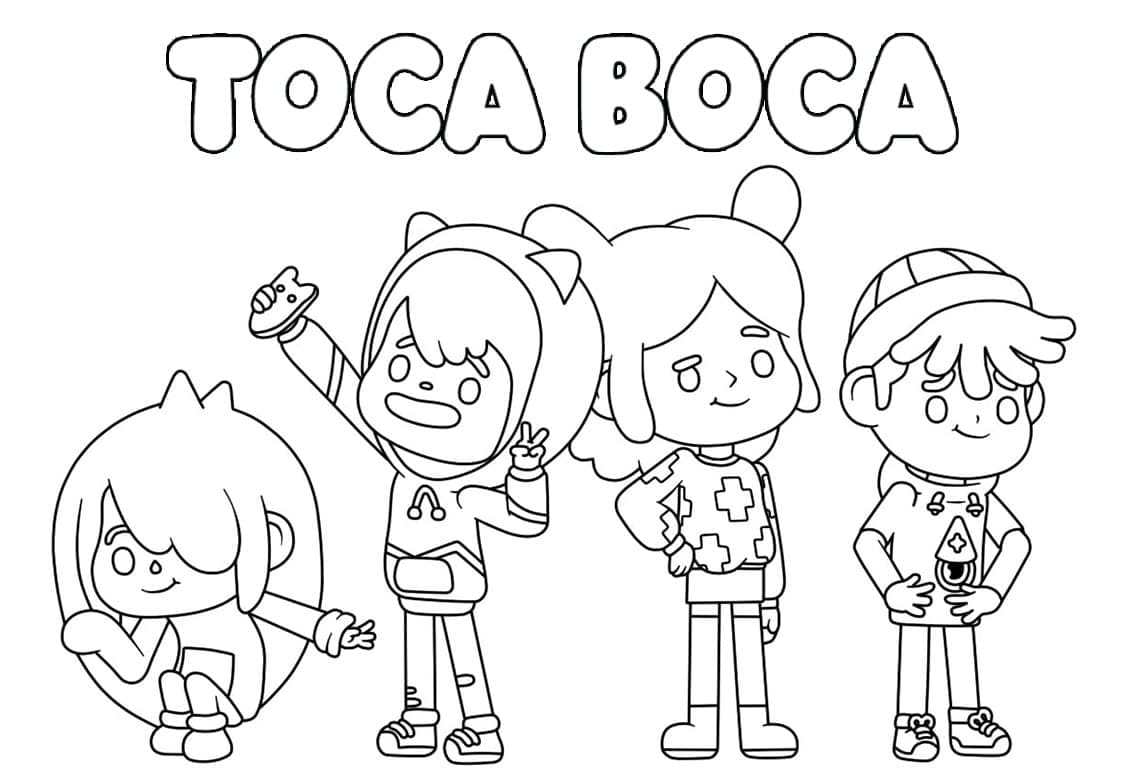 Toca Boca World coloring page