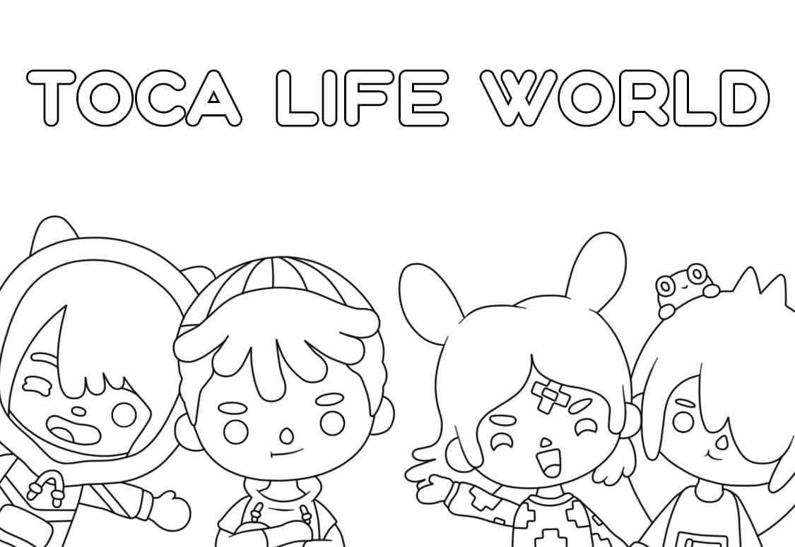 Toca Boca for Kid coloring page