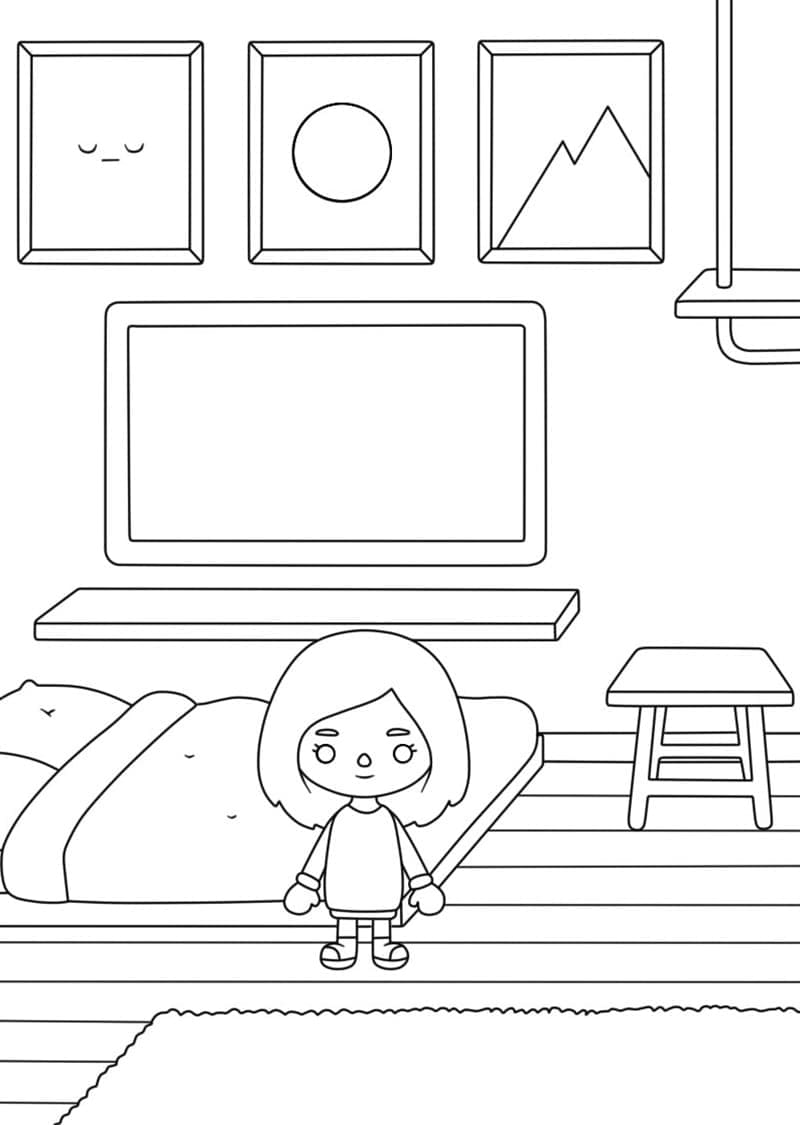 Toca Life World coloring page