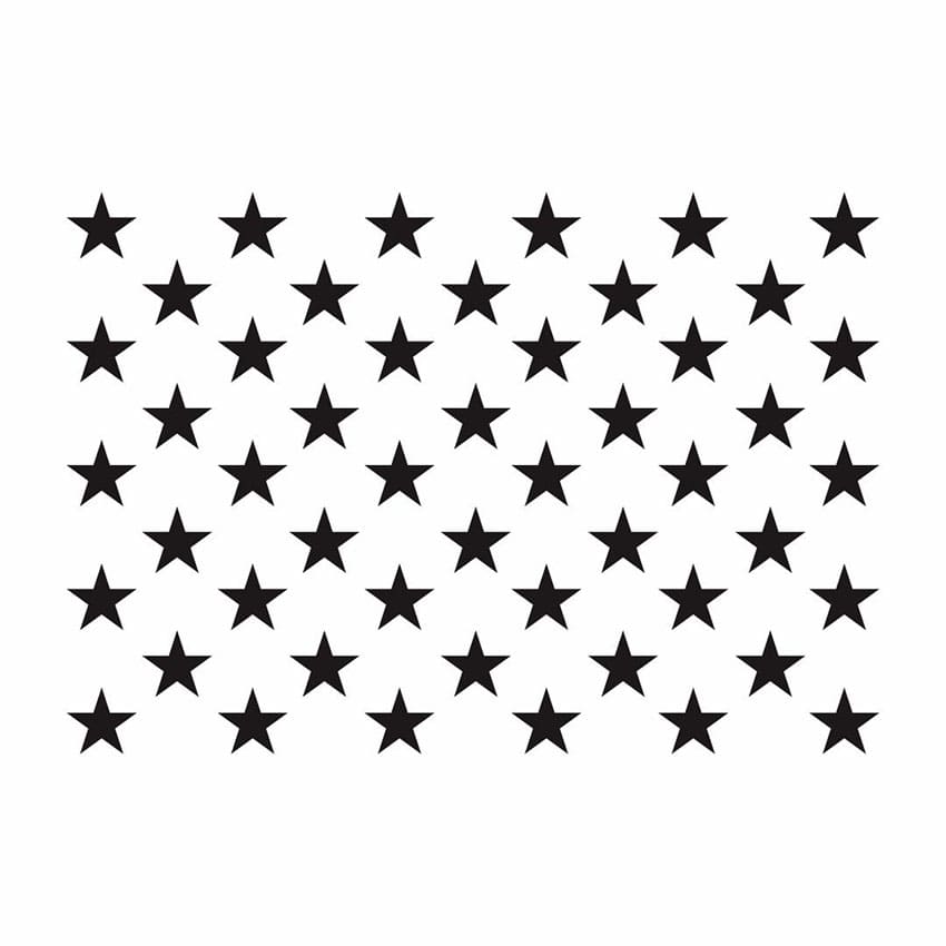 Printable American Flag Star Stencil
