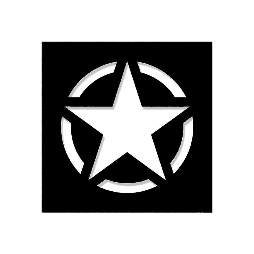 Printable Army Star Stencil