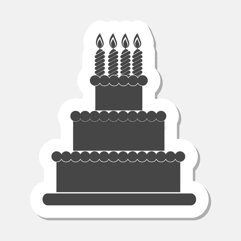 Printable Cake Stencil Happy Birthday