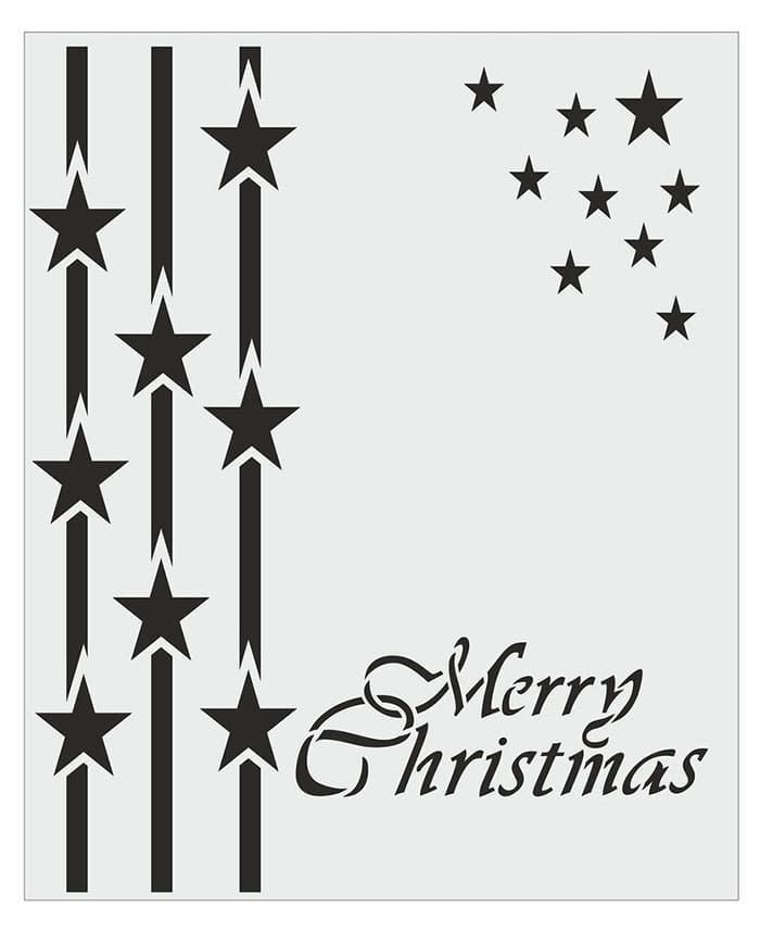 Printable Christmas Star Stencil