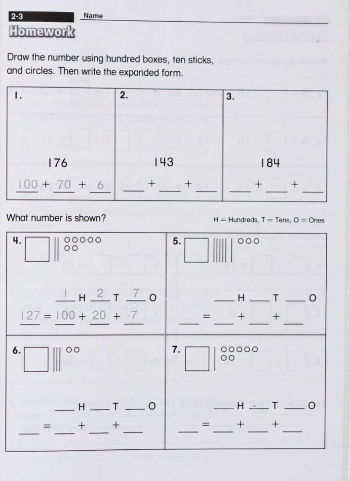 Printable Common Core Math Examples