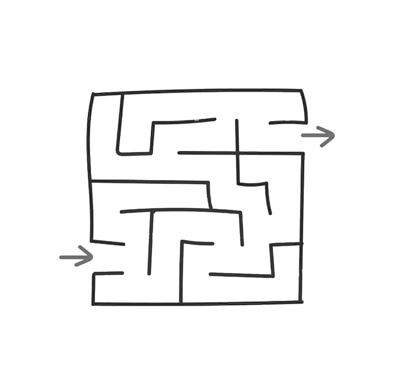Printable Easy Maze To Draw