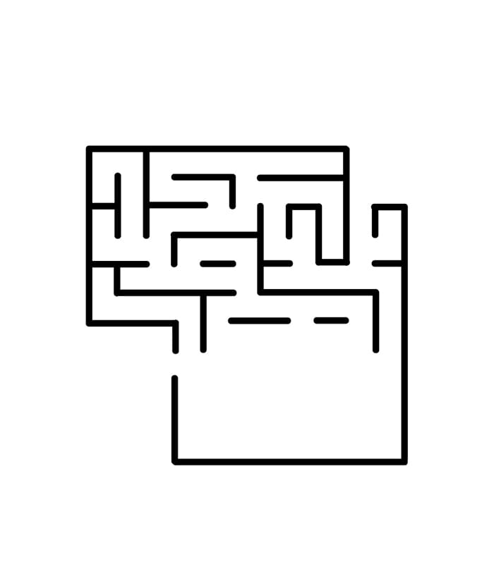 Printable Easy Maze Worksheet