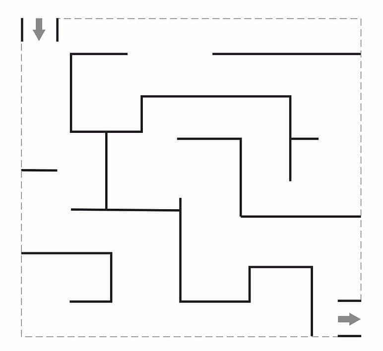 Printable Easy Scratch Maze