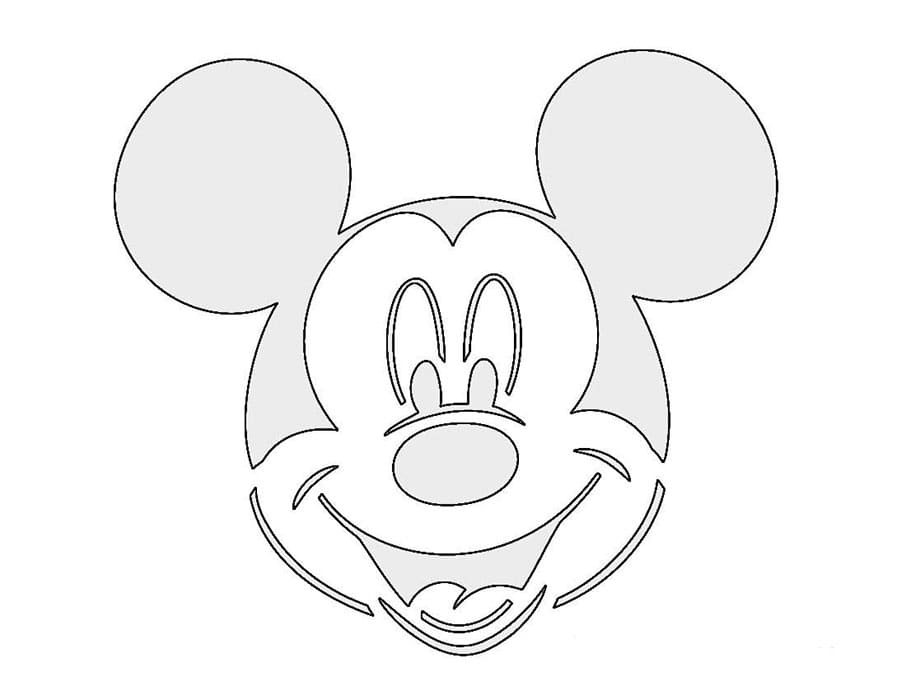 Printable Free Mickey Mouse Stencil