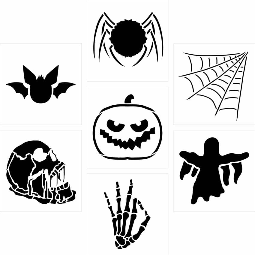 Printable Halloween Kid Stencils