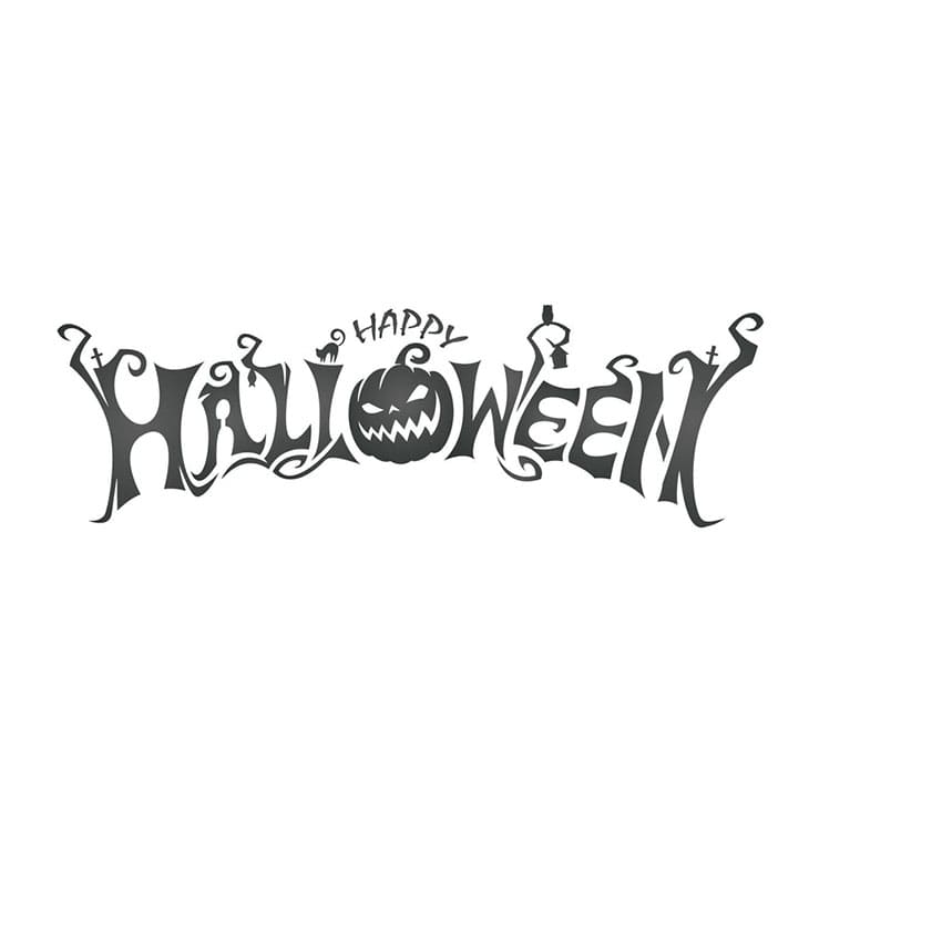 Printable Halloween Stencil Font