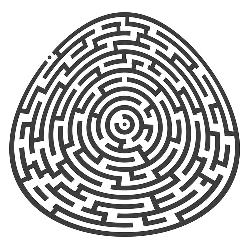 Printable Hard Circle Maze