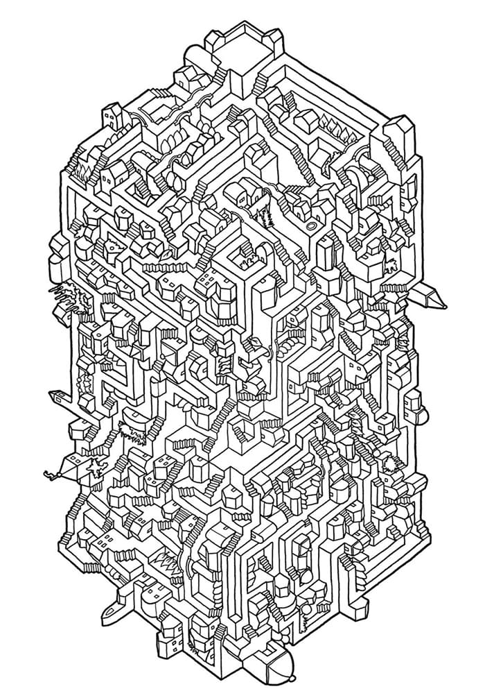 Printable Hard Labyrinth Maze