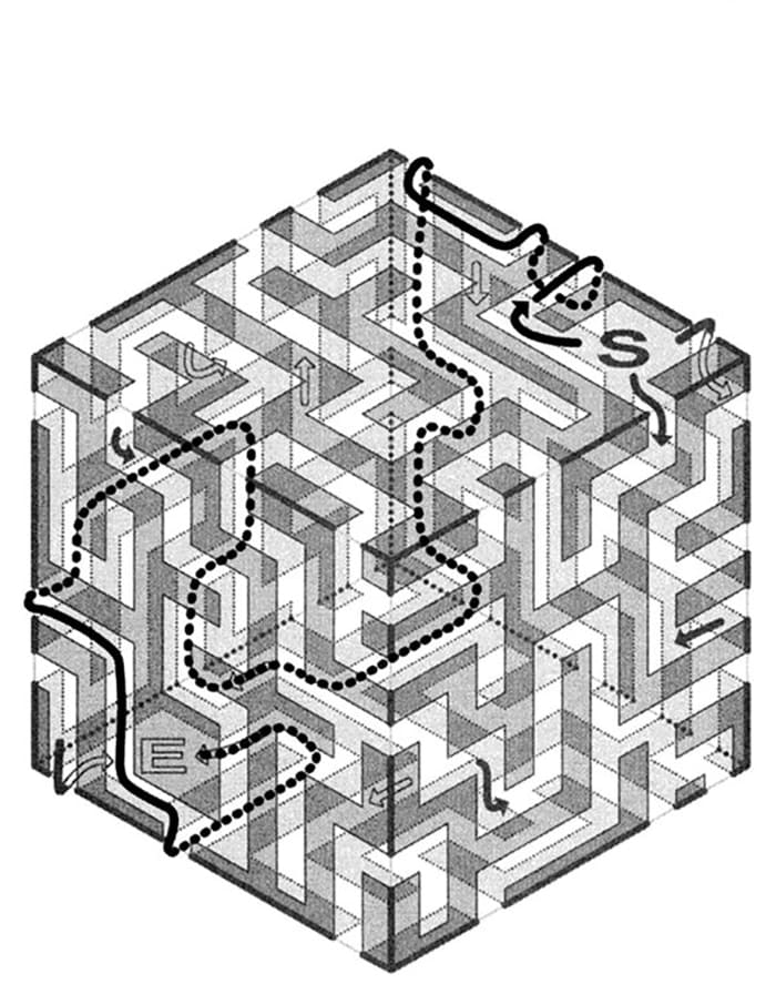 Printable Hard Maze Layout