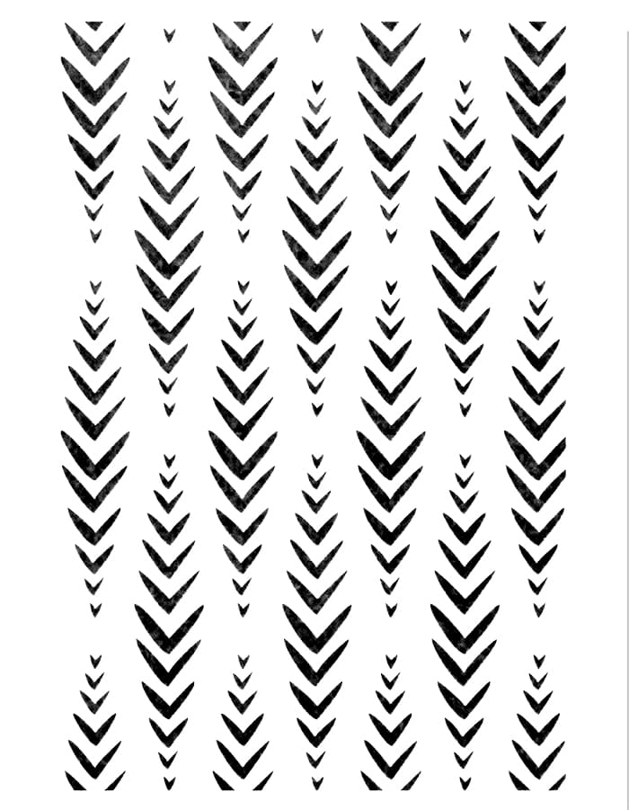 Printable Jambo Dash Pattern Wall Stencil
