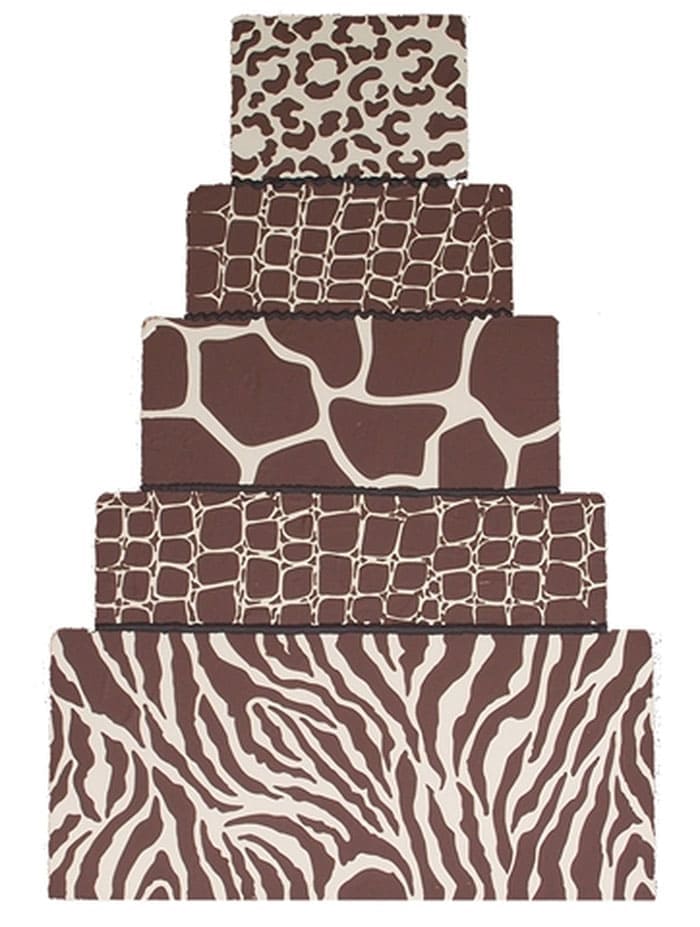 Printable Leopard Print Cake Stencil