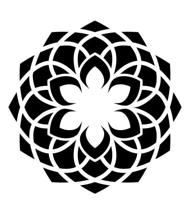 Printable Mandala Stencil Design