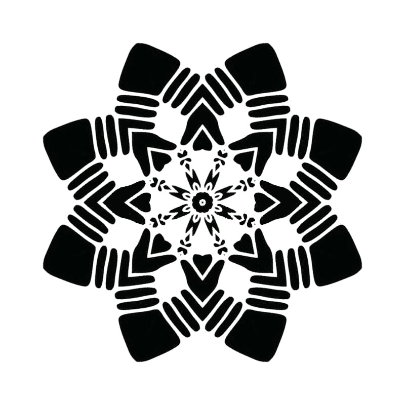 Printable Mandala Stencil Vector
