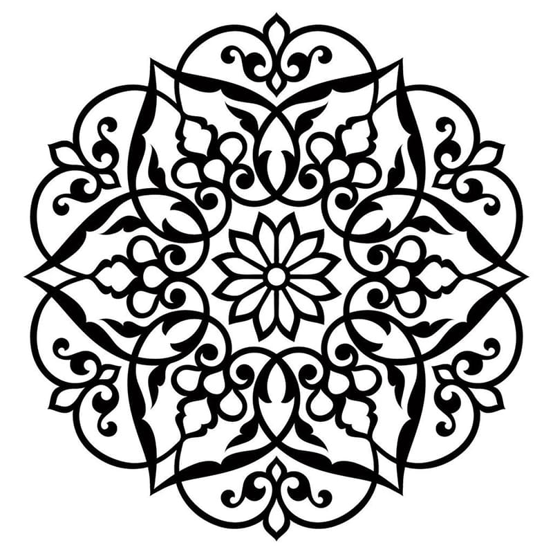 Printable Mandala Stencil