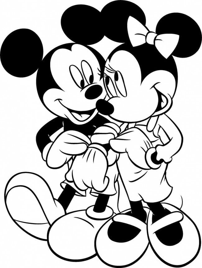 Printable Mickey And Minnie Mouse Pumpkin Stencil