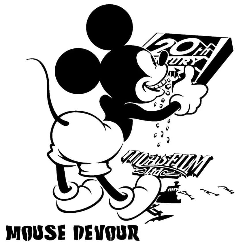 Printable Mickey Mouse Drawing Stencil