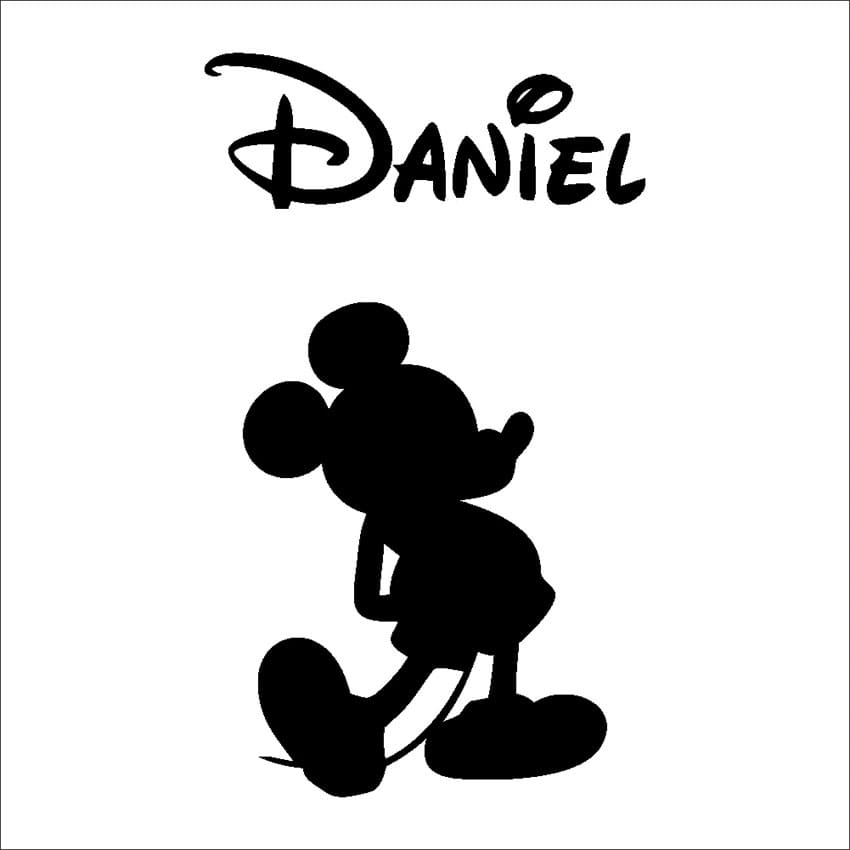 Printable Mickey Mouse Stencil A Wall