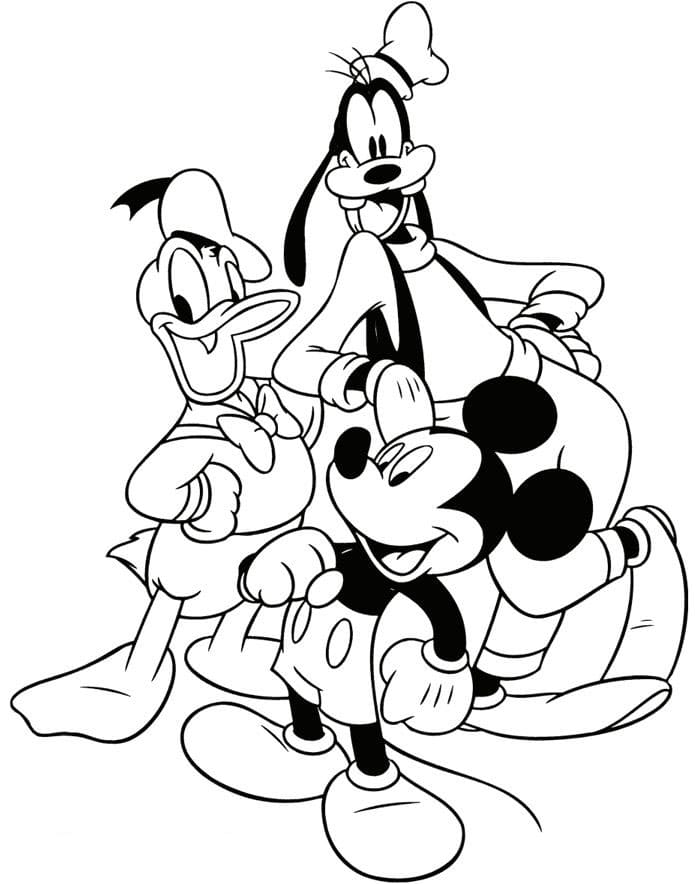 Printable Mickey Mouse Stencil And Friends